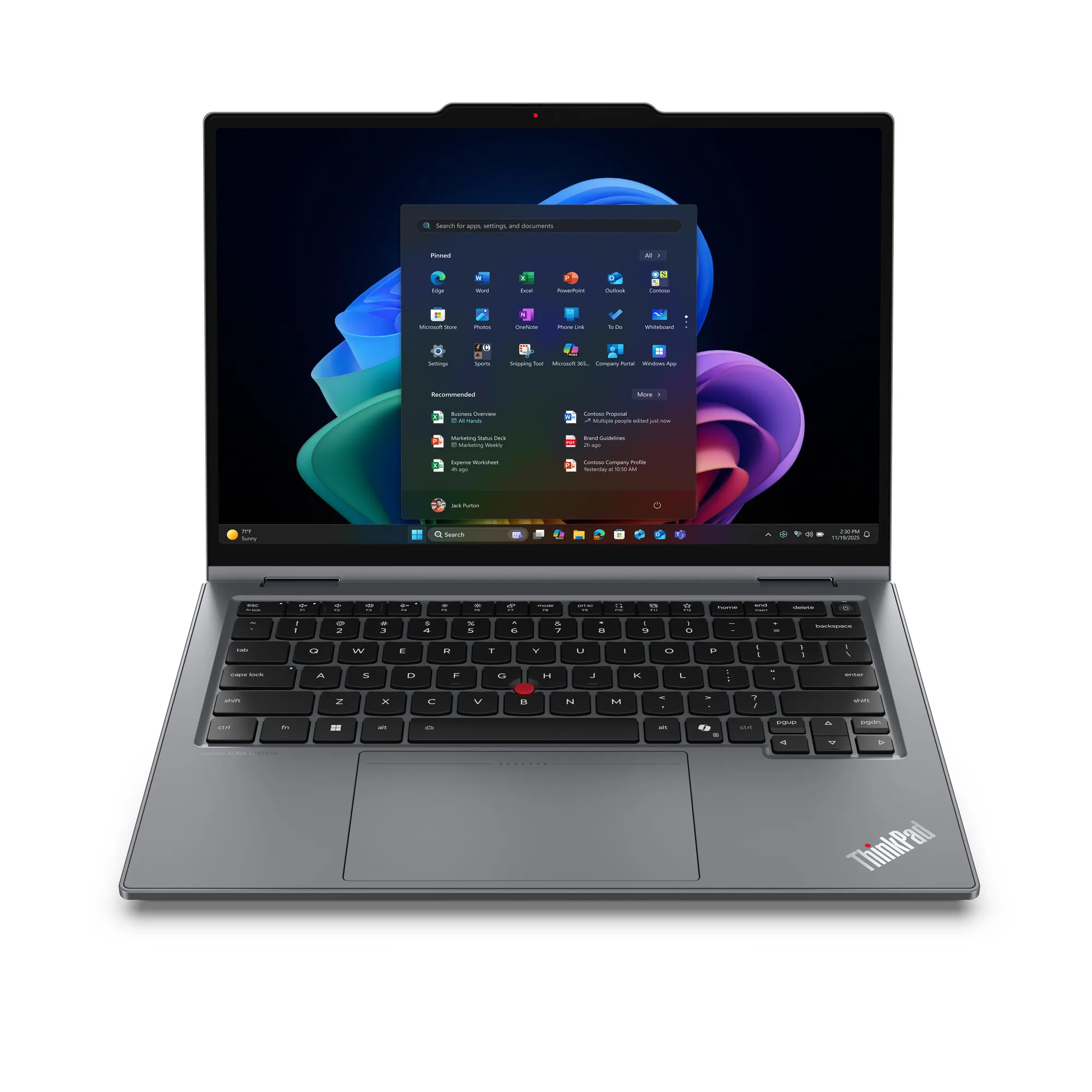 Lenovo ThinkPad X1 2-in-1 Gen 11 Aura Edition 14.0 Ultra 5 325 32 Gt 512 Gt Intel Graphics Win 11 Pro -kannettava harmaa