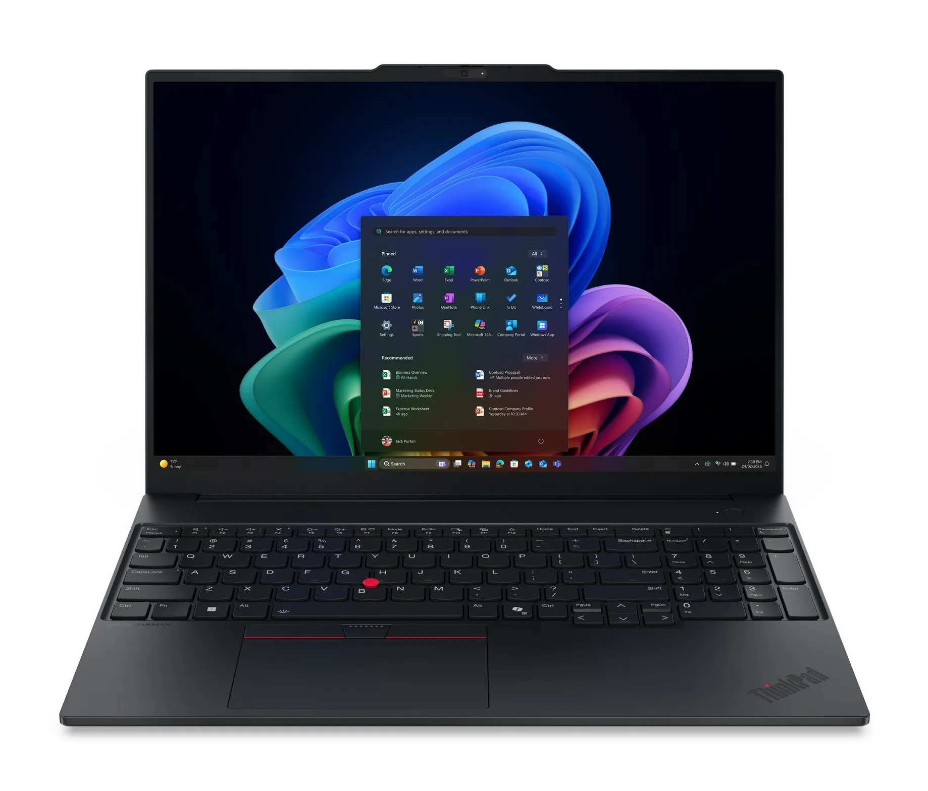 Lenovo ThinkPad T16 Gen 4 16 Ultra 7 16 Gt 512 Gt Win 11 Pro -kannettava musta