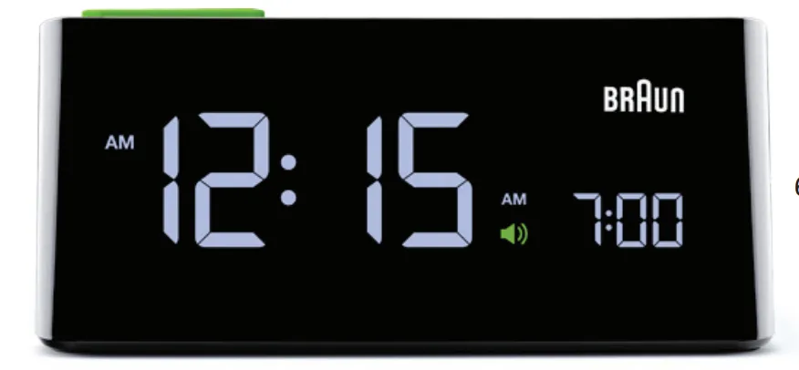 Braun BNC 016 BKEU LED-herätyskello musta