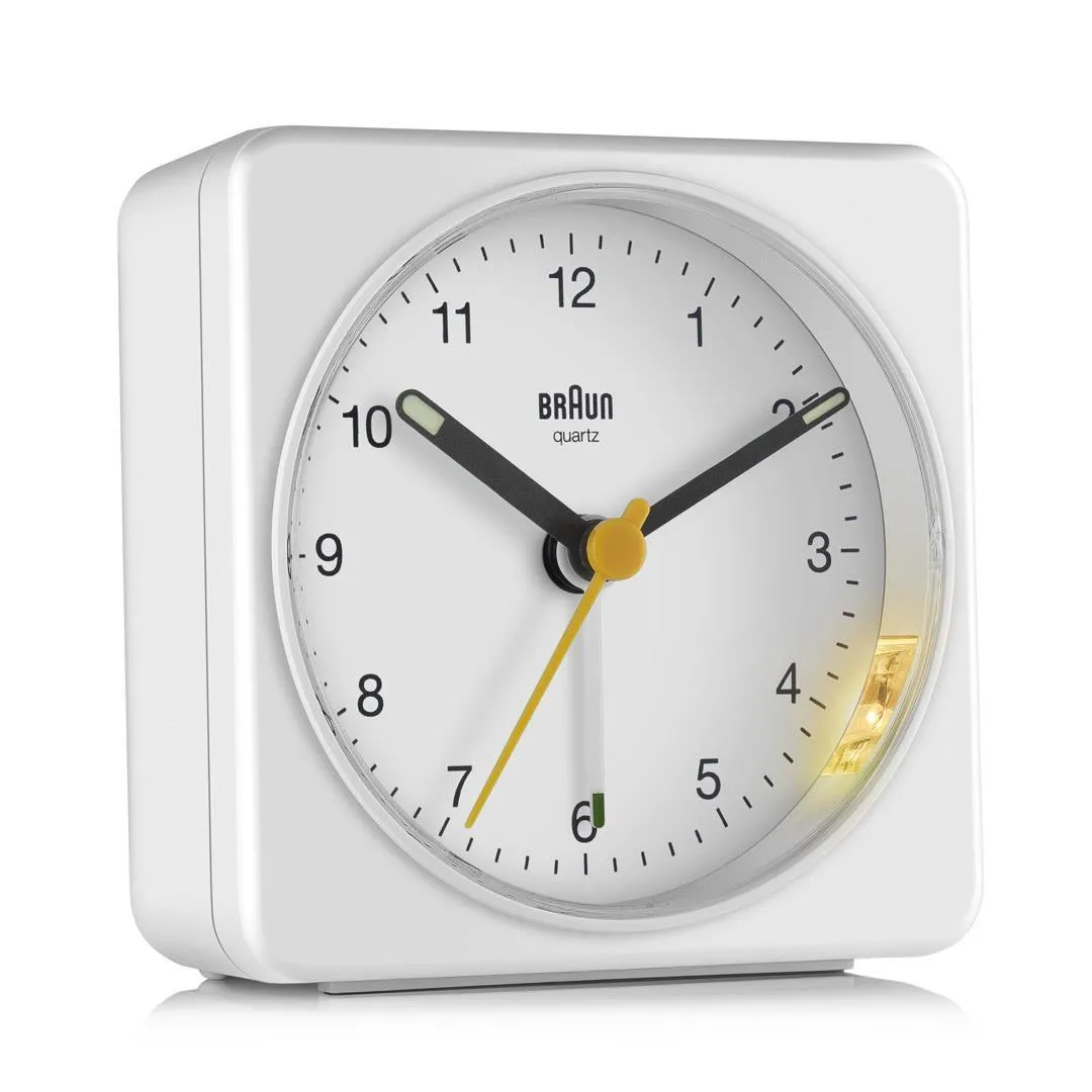 Braun BC 03 W kvartsiherätyskello analoginen valkoinen