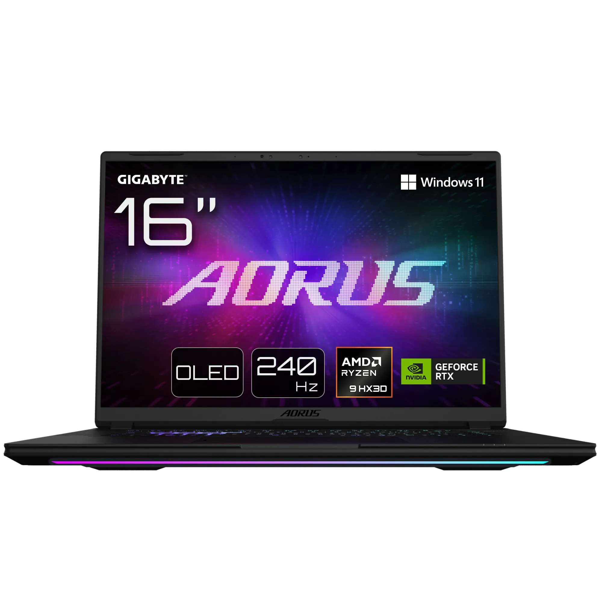 Gigabyte AORUS MASTER 16 16 Ryzen 9 9955HX3D 32 Gt 2 Tt RTX 5080 Win 11 Home -pelikannettava musta