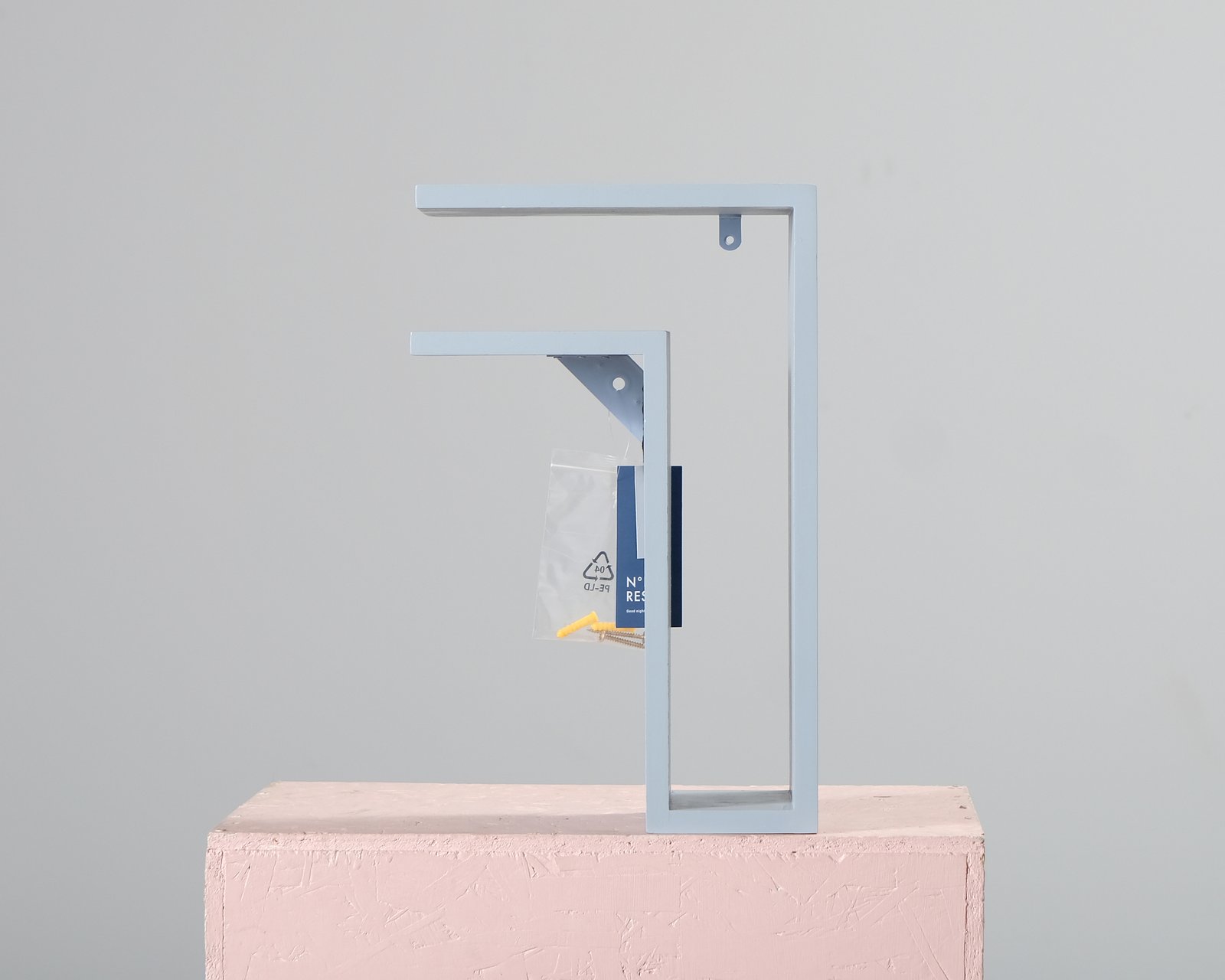 Nordic Rest Cube Duo yöpöytä vaaleansininen