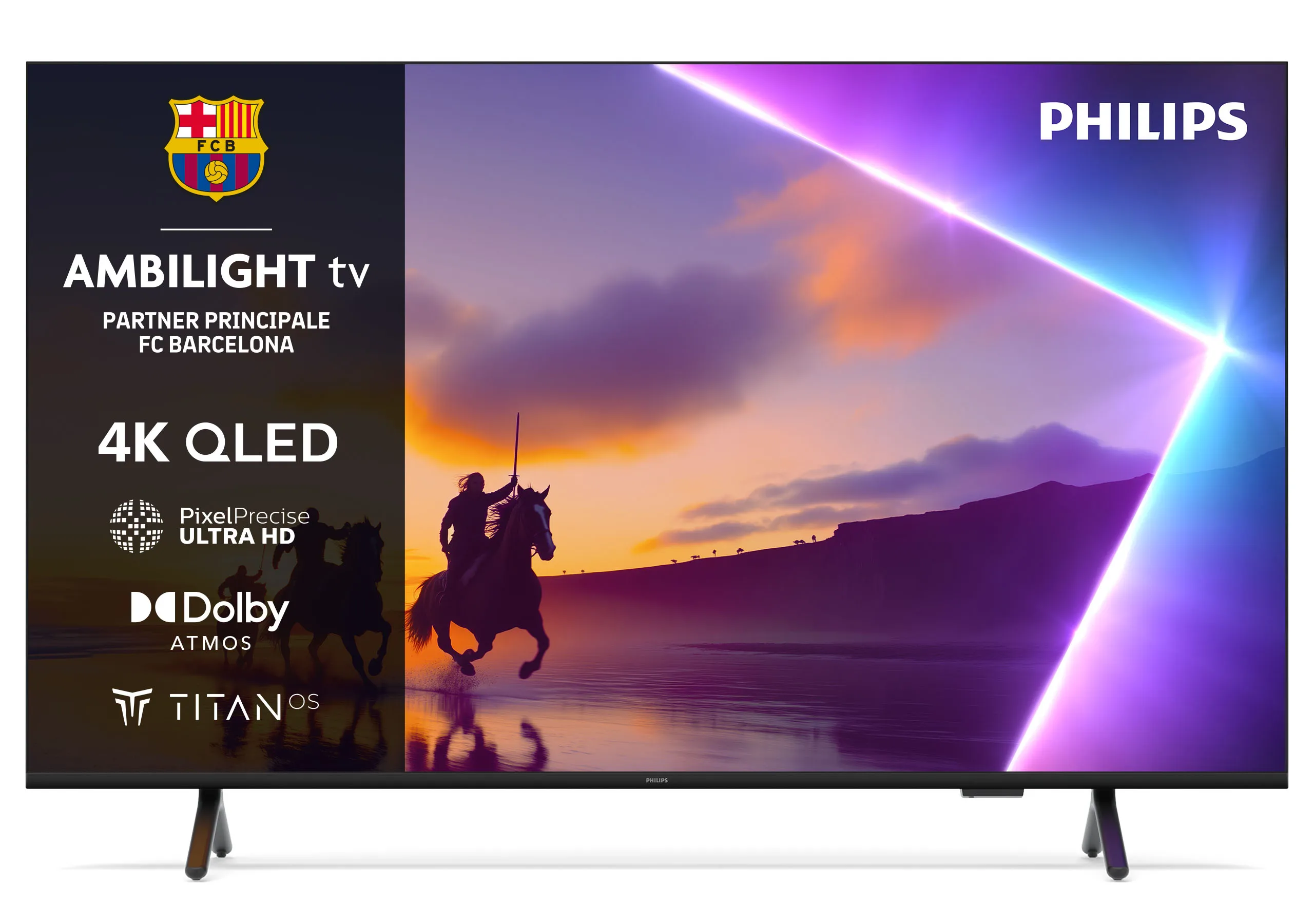 Philips PUS8510/12 65 4K QLED Titan OS TV 60 Hz HDR10 HDR10+ HLG