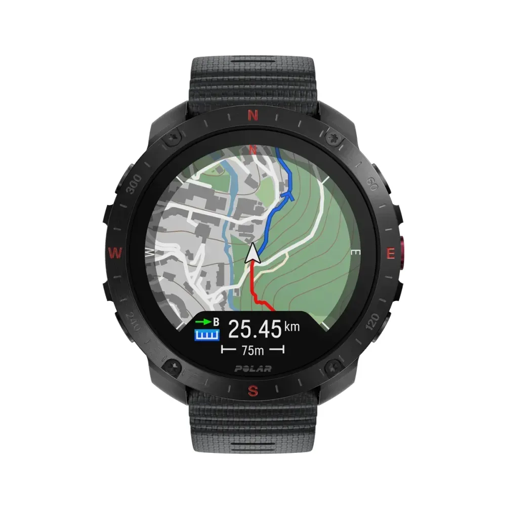 Polar Grit X2 Pro 48.6mm AMOLED -urheilukello musta