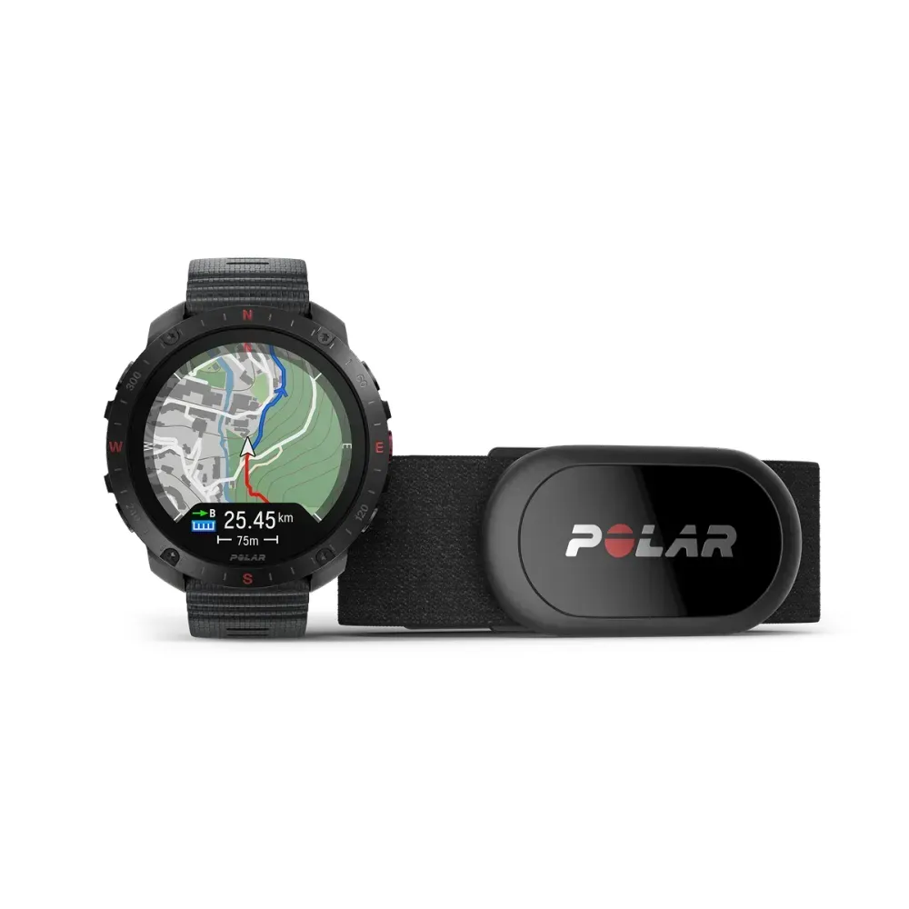 Polar Grit X2 Pro 48.6mm AMOLED -urheilukello musta