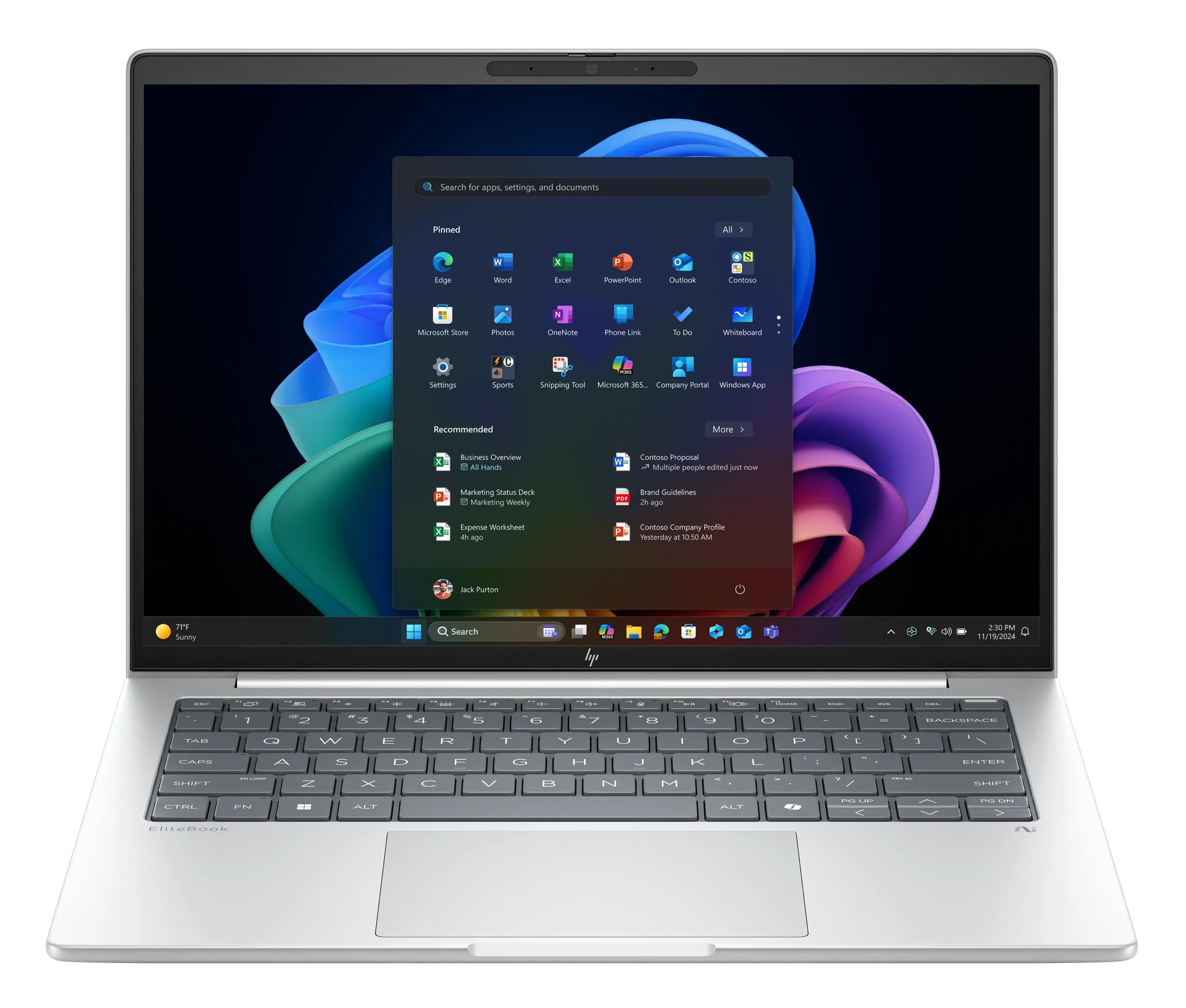 HP EliteBook 8 G1a 14 Ryzen AI 340 16 Gt 512 Gt Radeon 840M Win 11 Pro -kannettava hopea