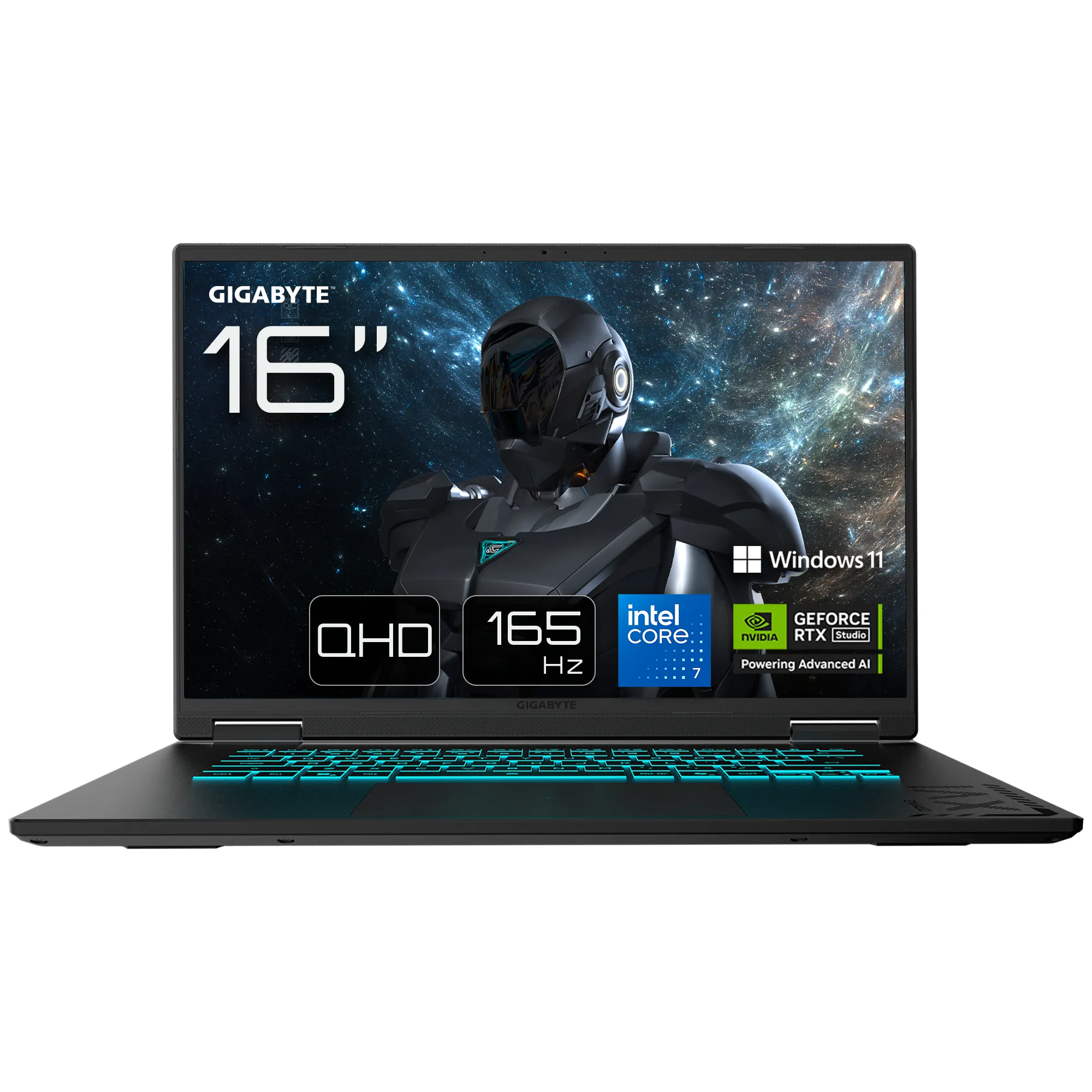 GIGABYTE GAMING A16 PRO 16.0 Core 7 240H 32 Gt 4 Tt RTX 5080 Win 11 Pro -pelikannettava titaanimusta