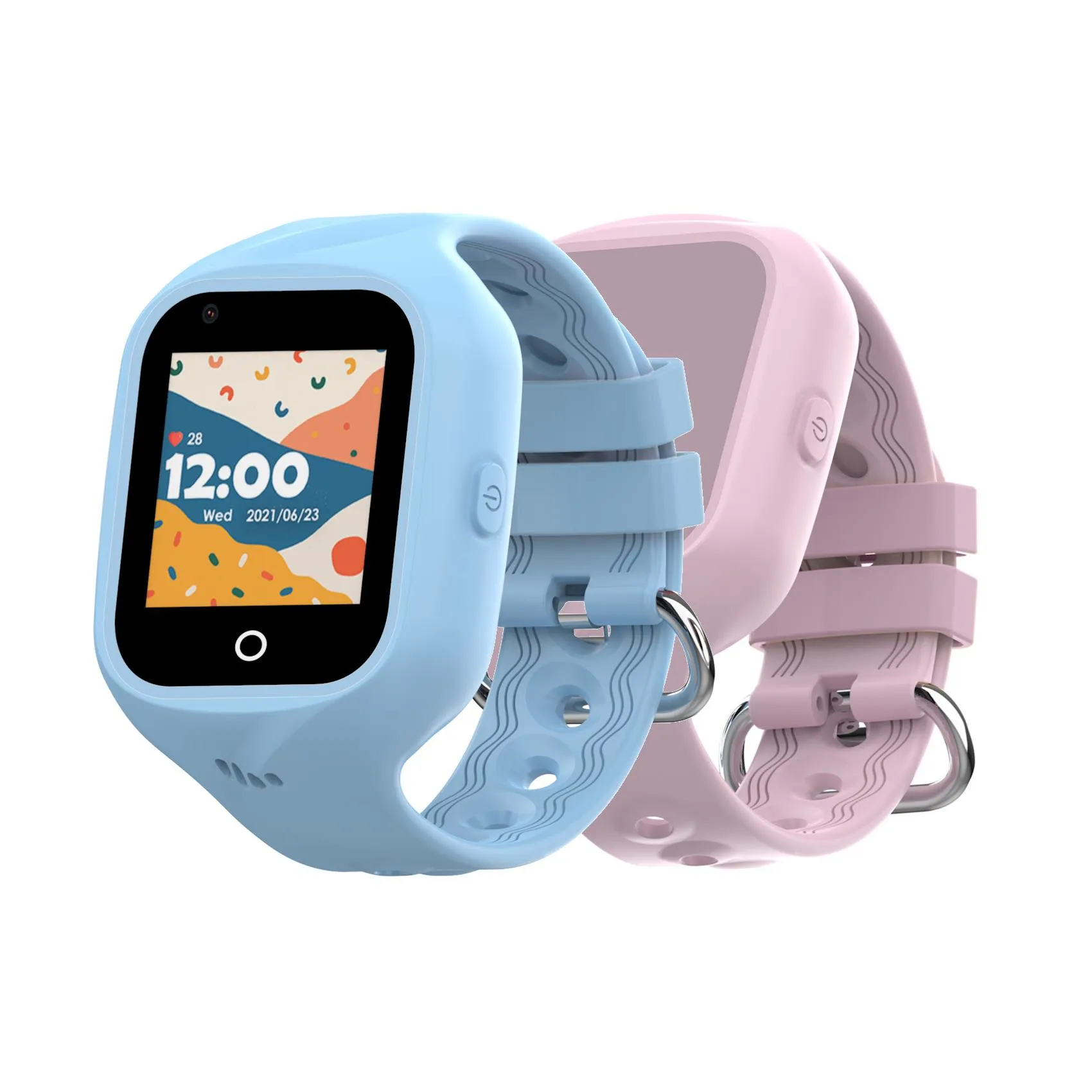 Celly Kidswatch 4G -älykello Sininen + Valeanpunainen ranneke