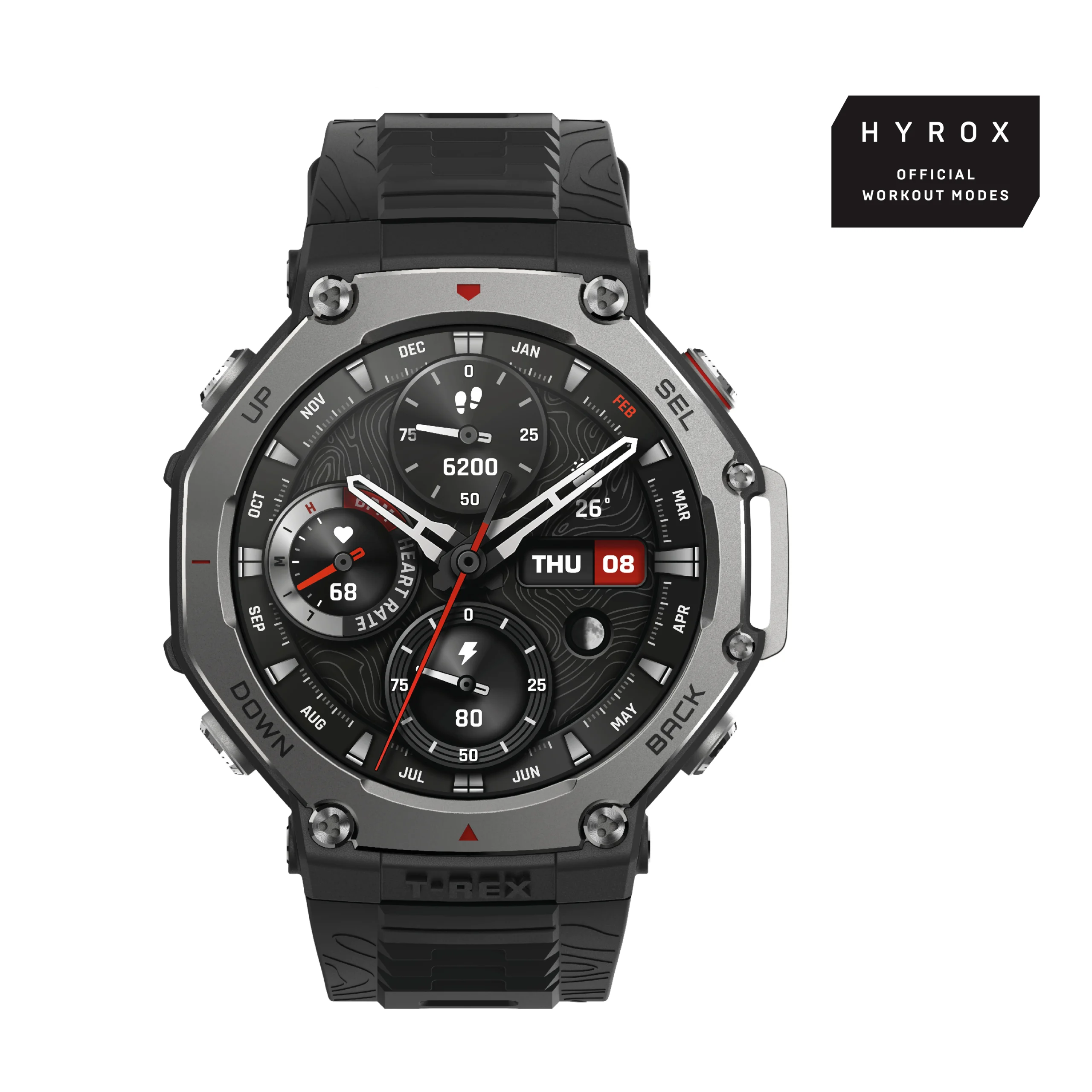 Amazfit T-Rex 3 48.5mm -älykello onyx