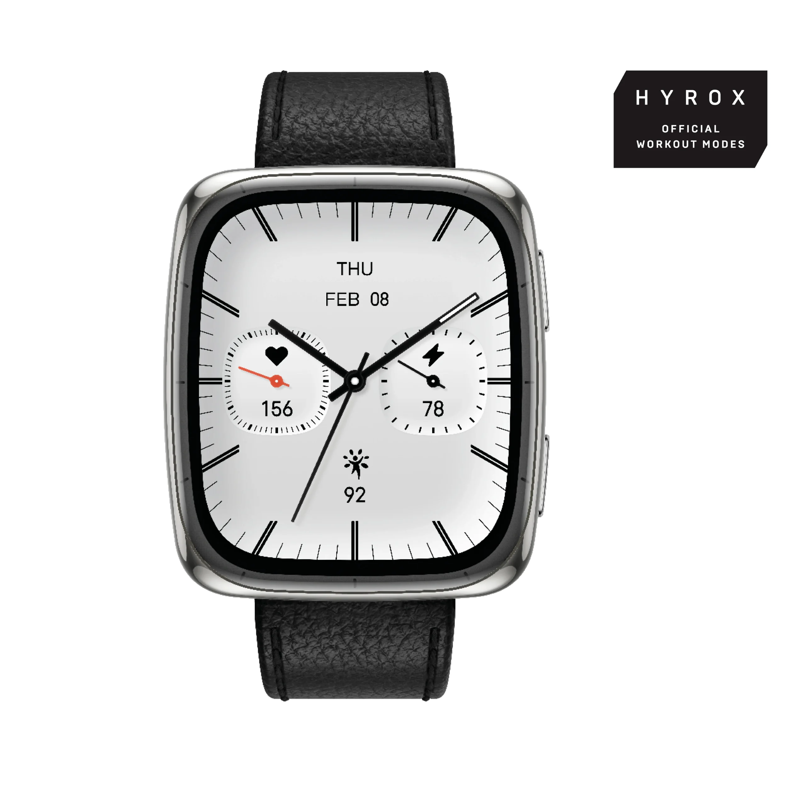 Amazfit Active 2 Square -älykello musta
