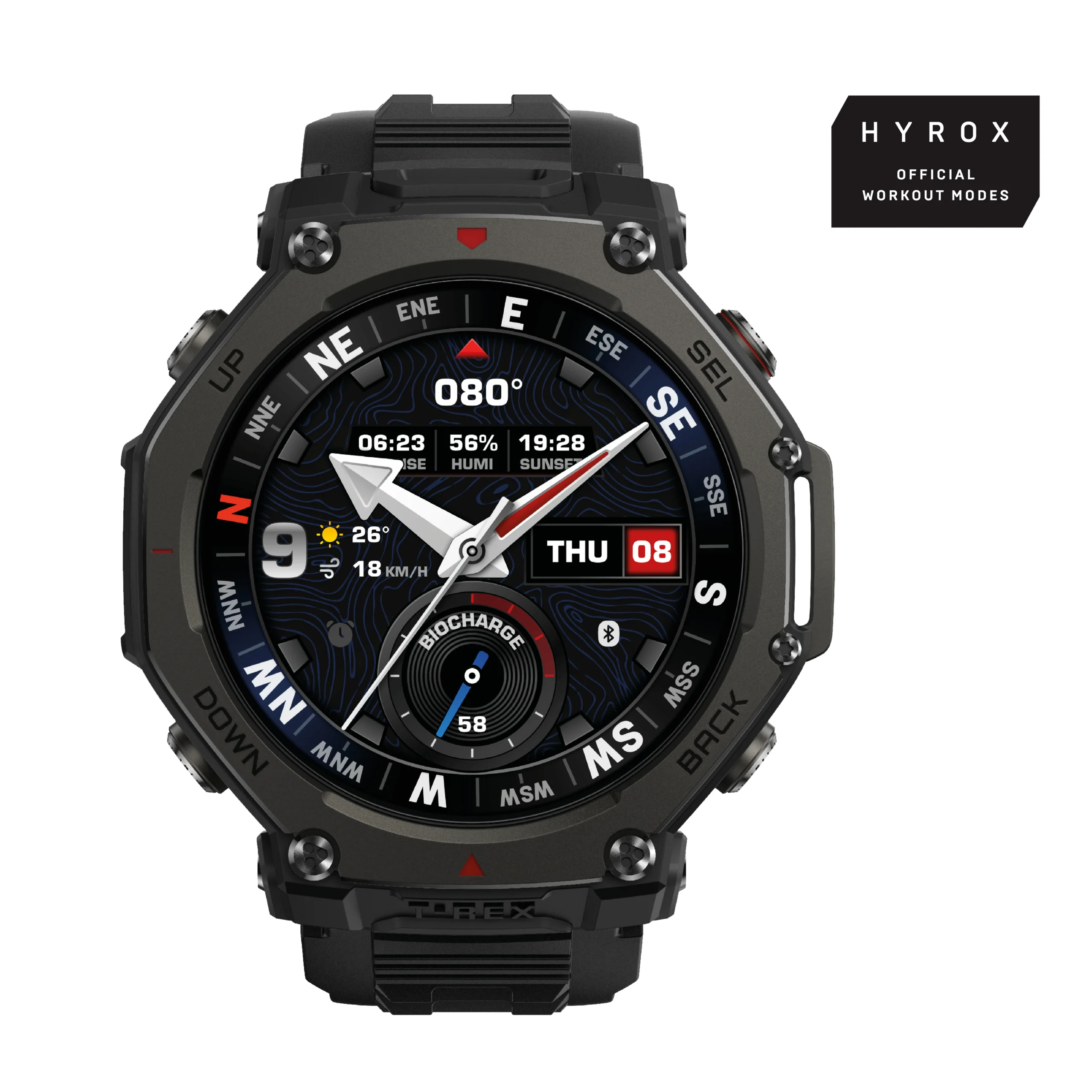 Amazfit T-Rex 3 Pro 48mm -urheilukello musta