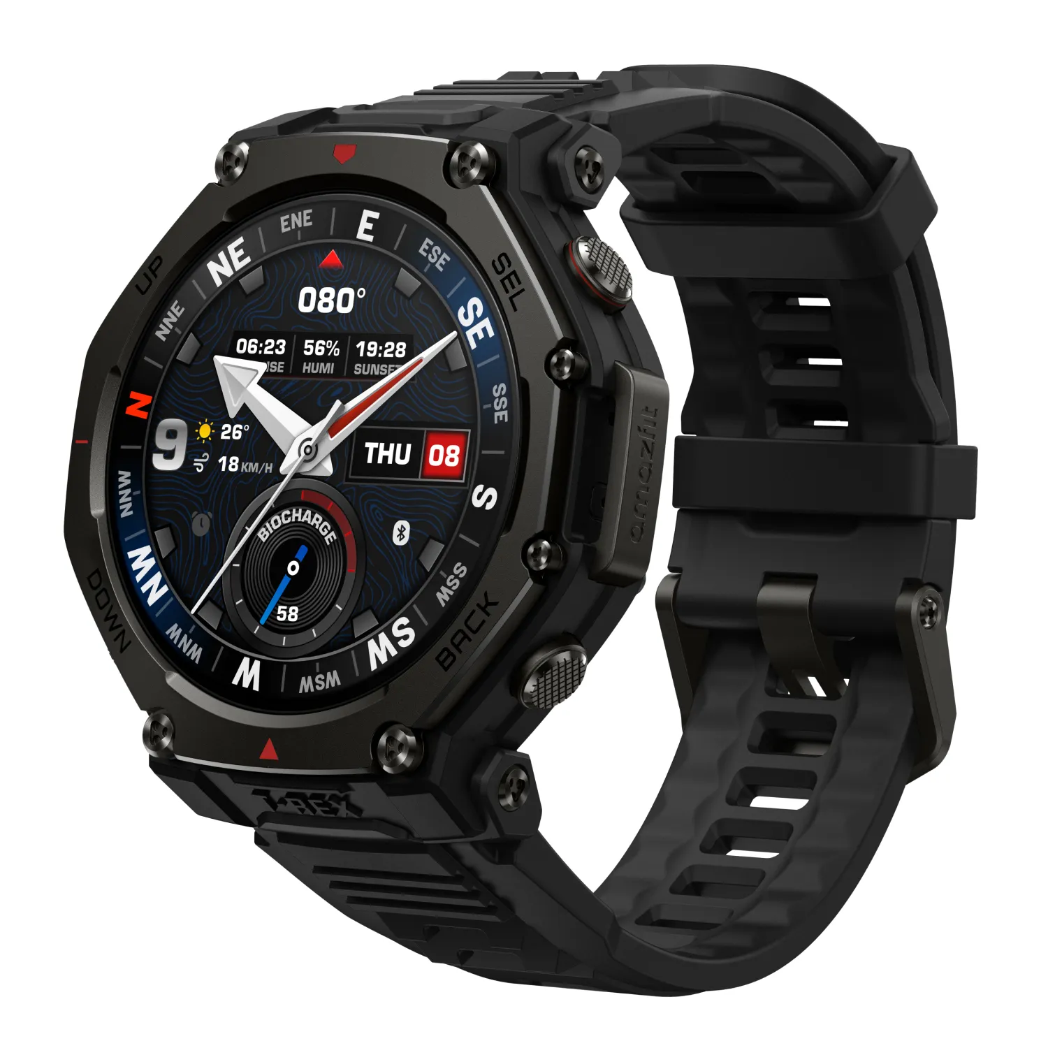 Amazfit T-Rex 3 Pro 44mm -älykello musta