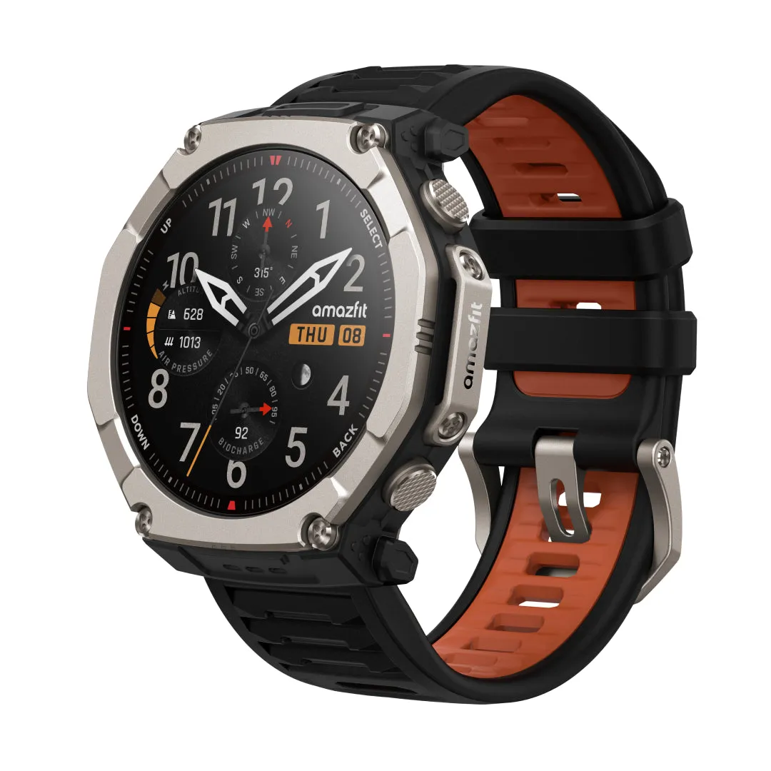 Amazfit T-Rex Ultra 2 -älykello silikoniranneke musta