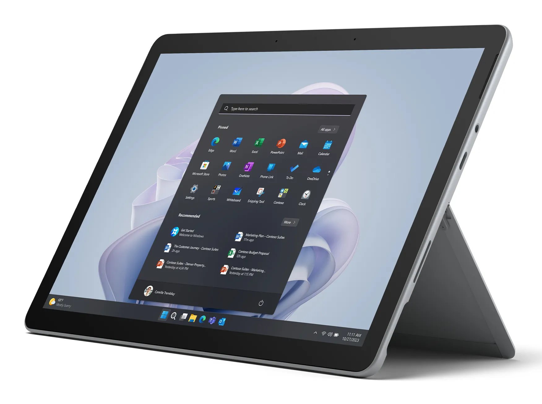 Microsoft Surface Go 4 10.5 Intel N200 8/64 Gt Wi-Fi Win 11 Pro -tabletti platinum
