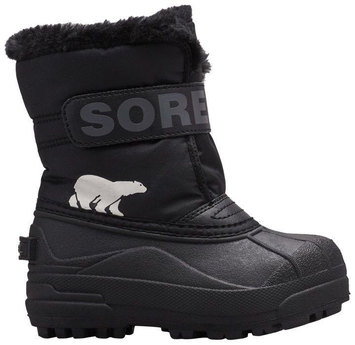 Sorel Snow Commander lasten talvisaappaat, Black/Charcoal