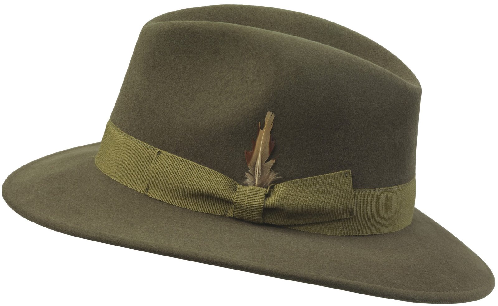 Laksen Heritage Fedora huopahattu, vihreä