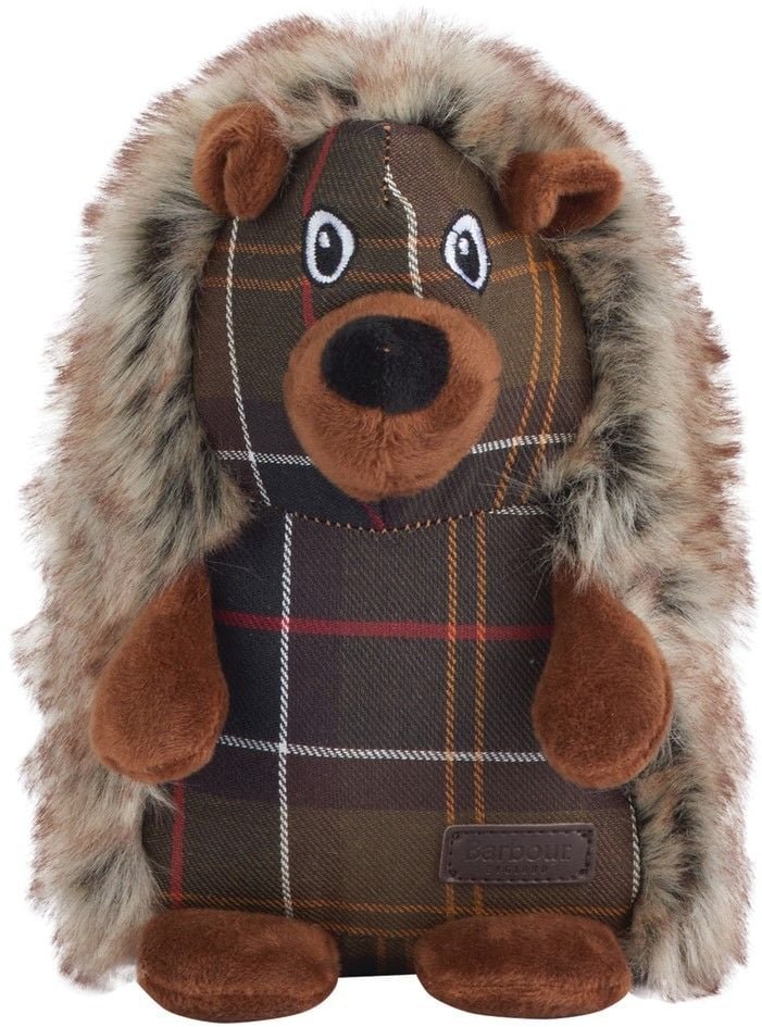Barbour Dog Hedgehog Toy koiran pehmolelu, Brown/Tartan