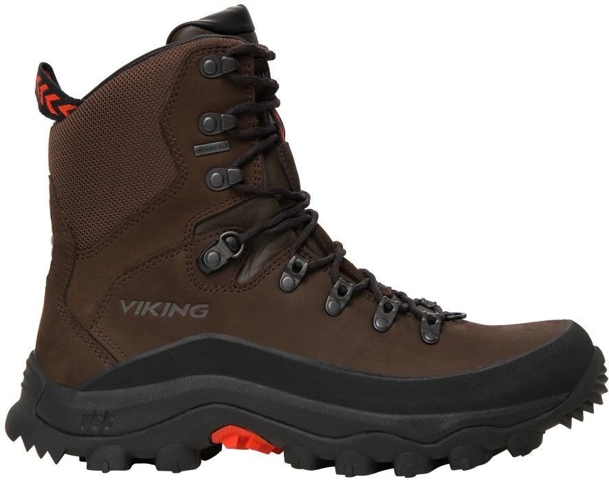 Viking Men Villrein High GTX Dark Brown/Red