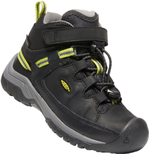 Keen Footwear Kids Targhee Mid Waterproof lasten retkeilykenkä, Black/Steel Grey