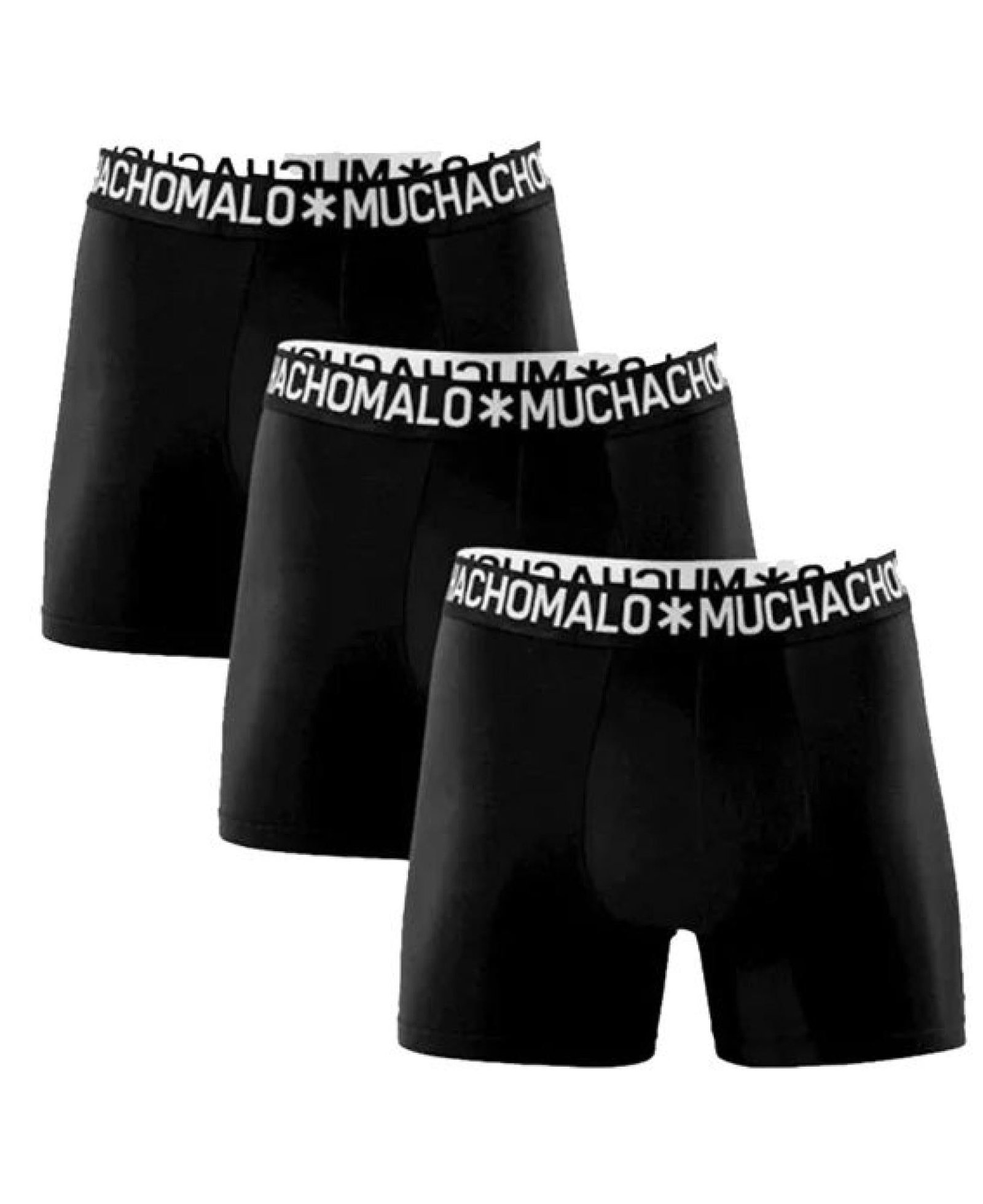 Muchachomalo 1132 3Pk Cotton Boxer 24 Black