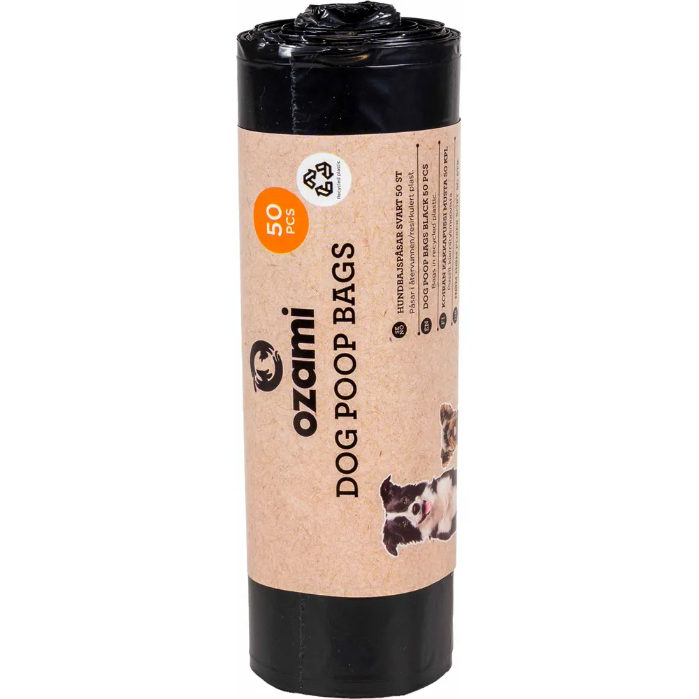 Ozami Dog Poop Bag Black 140x340 mm