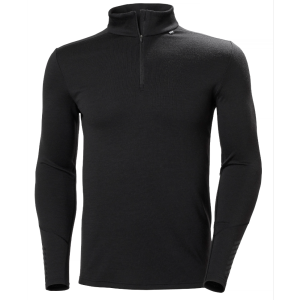 Helly Hansen LIFA Merino Midweight 1/2 Zip miesten aluspaita, musta