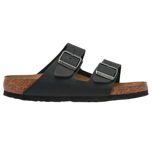 Birkenstock Arizona Soft Footbed Natural Leather Oiled Regular Black