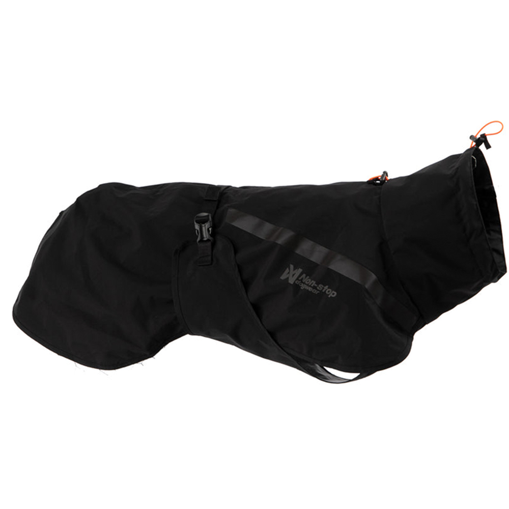 Non-stop dogwear Trekking Dog Raincoat 40-60 Black
