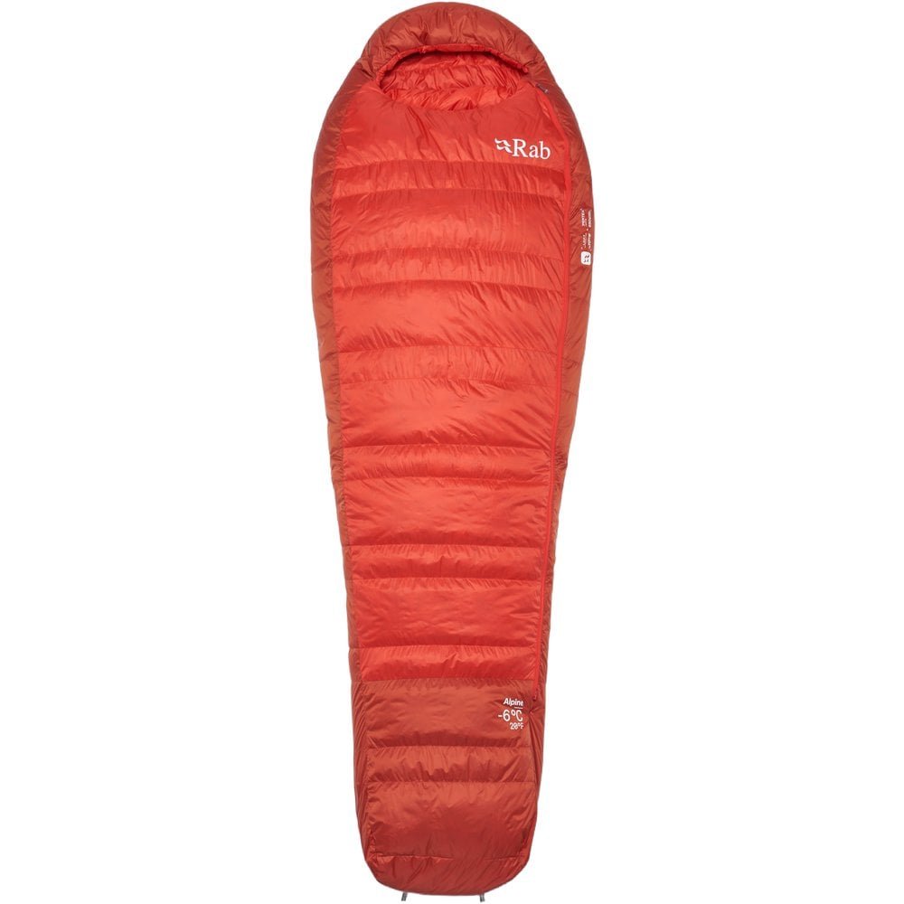 Rab Alpine -6C / 20F Dark Horizon/Tuscan Red
