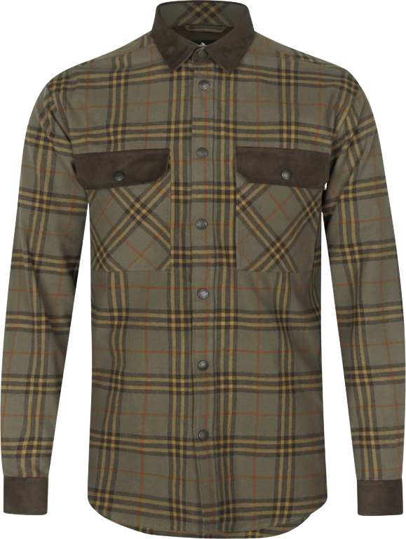 Seeland Banff Shirt paita, Grape Leaf/Terracotta Check