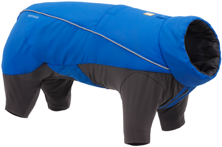 RuffWear Vert Coverall koiran talvihaalari, M-XL, Blue Pool