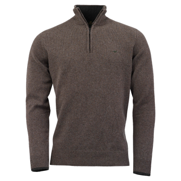 Laksen Brompton Zip-Neck villapaita, Bisquit