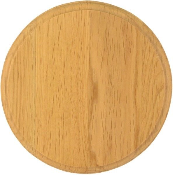 Grey Oak -villisika- tai majavatrofeen taustalevy, 12 cm, vaalea tammi