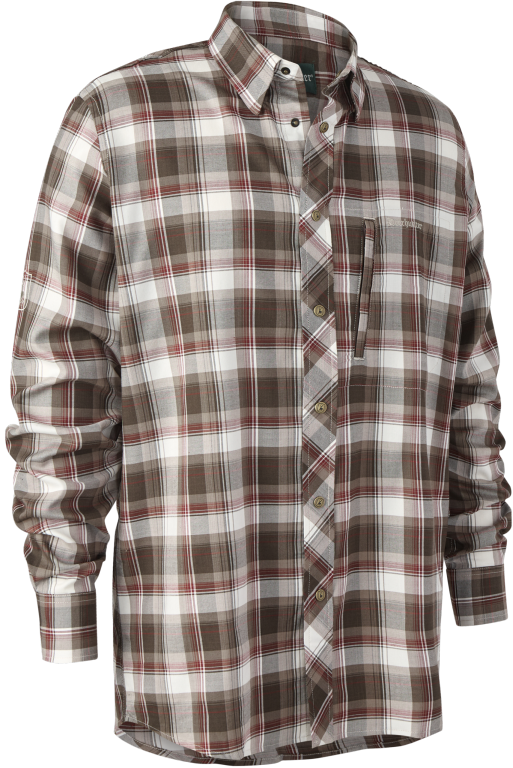 Deerhunter Silas Shirt kauluspaita, ruskea/punainen