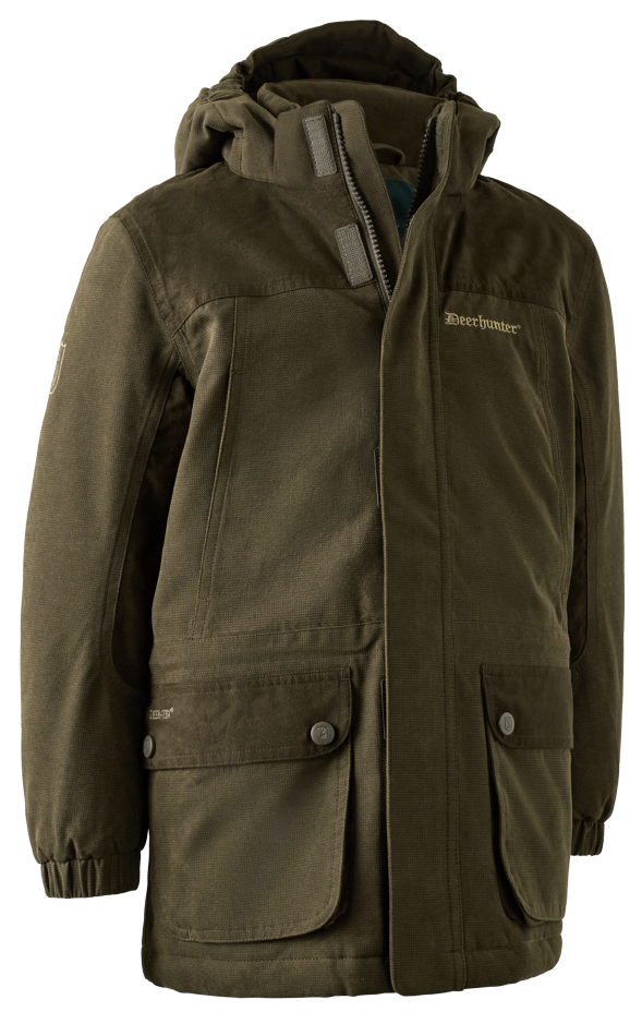 Deerhunter Youth Eagle Winter Jacket lasten metsästystakki, Tarmac Green
