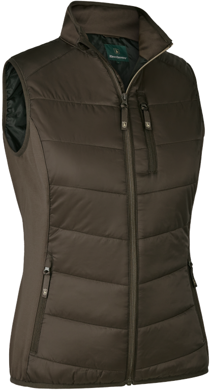 Deerhunter Lady Heat Padded Waistcoat naisten lämpöliivi, ruskea