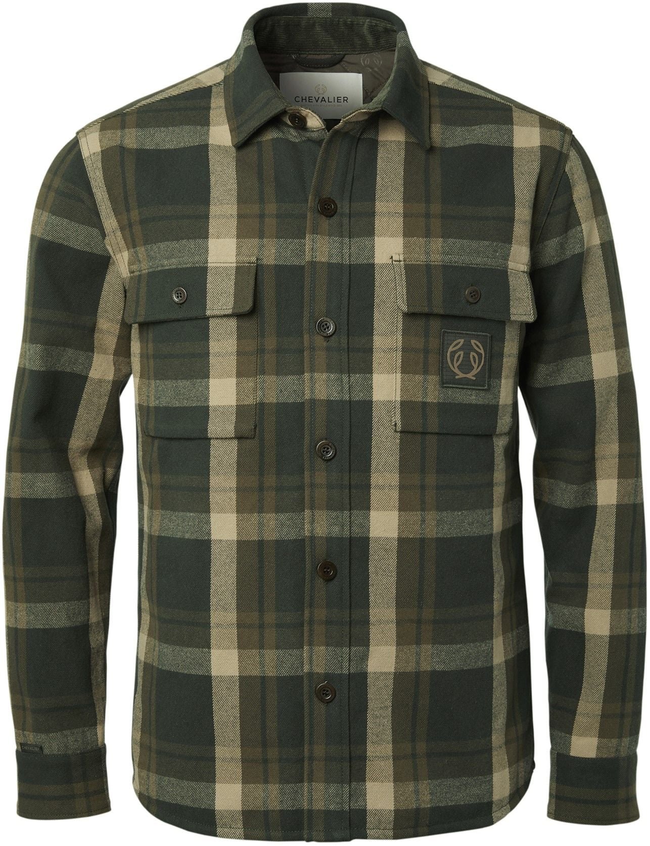 Chevalier Axe Overshirt paita, Green Checked