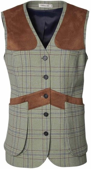 Chevalier Advie Tweed naisten ampumaliivi, Willow Green Checked