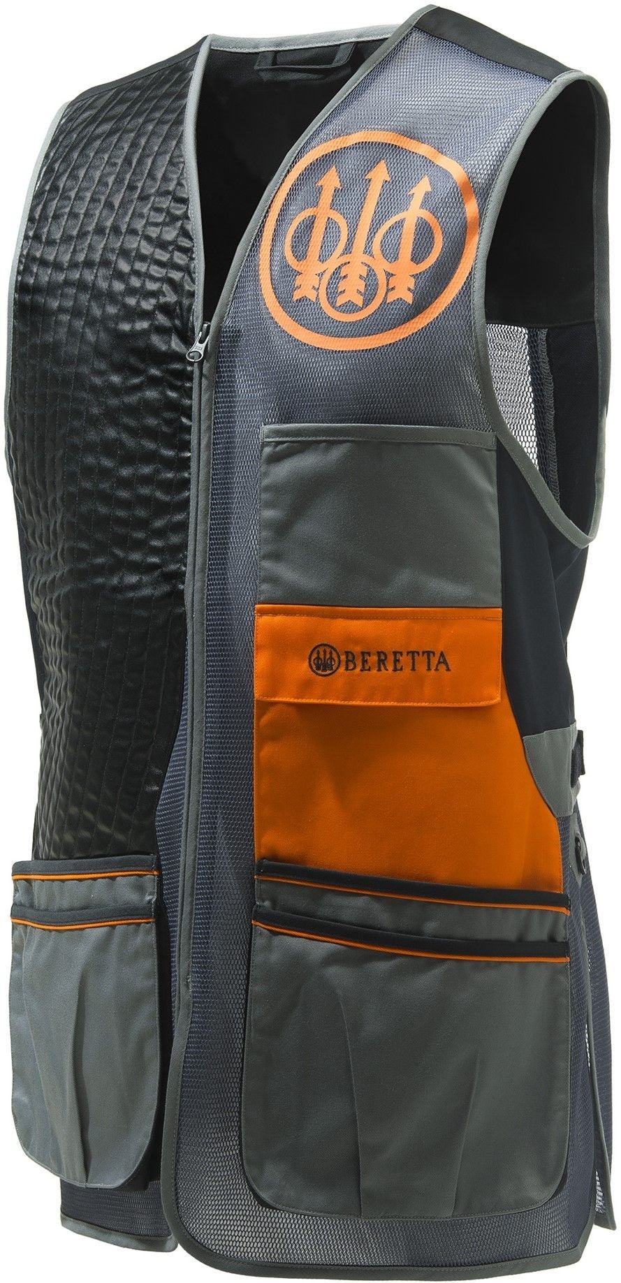 Beretta Sporting EVO Vest ammuntaliivi, Grey Castelrock & Black & Orange