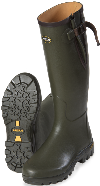 Arxus Pioneer kumisaapas, Unisex, maastonvihreä