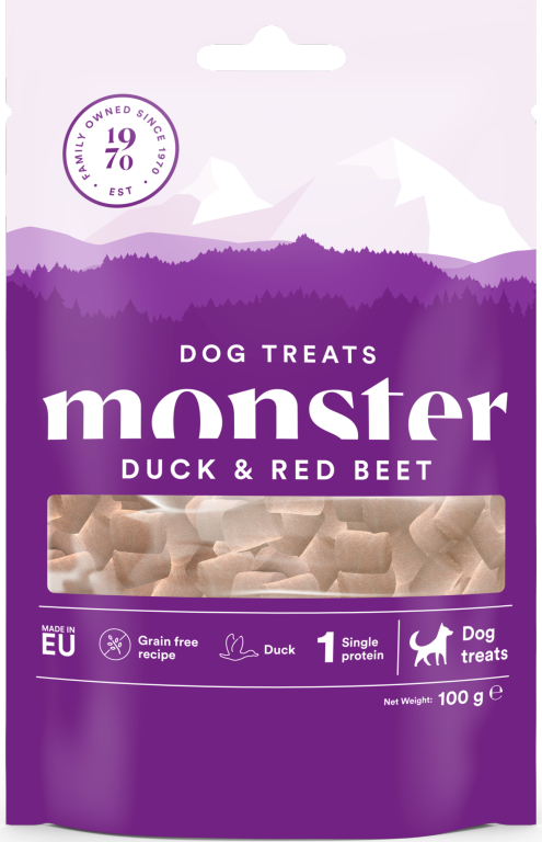 Monster Dog Treats All Breed Duck/Beet 100 g