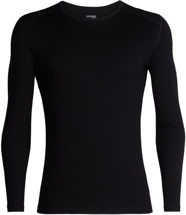 Icebreaker Tech LS Crewe 260 kerrastopaita, Black