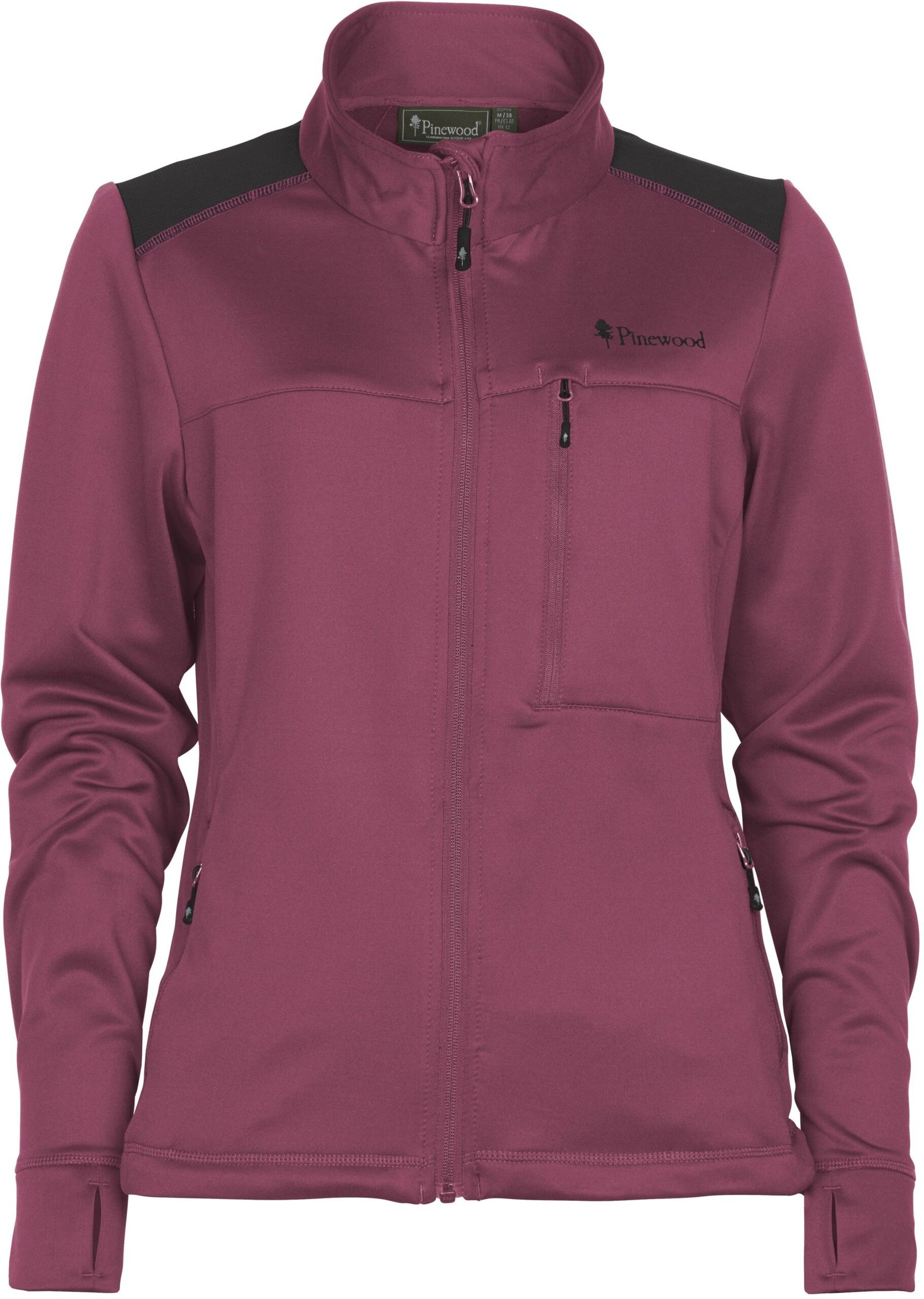 Pinewood Abisko Power Fleece naisten fleecetakki, Pink