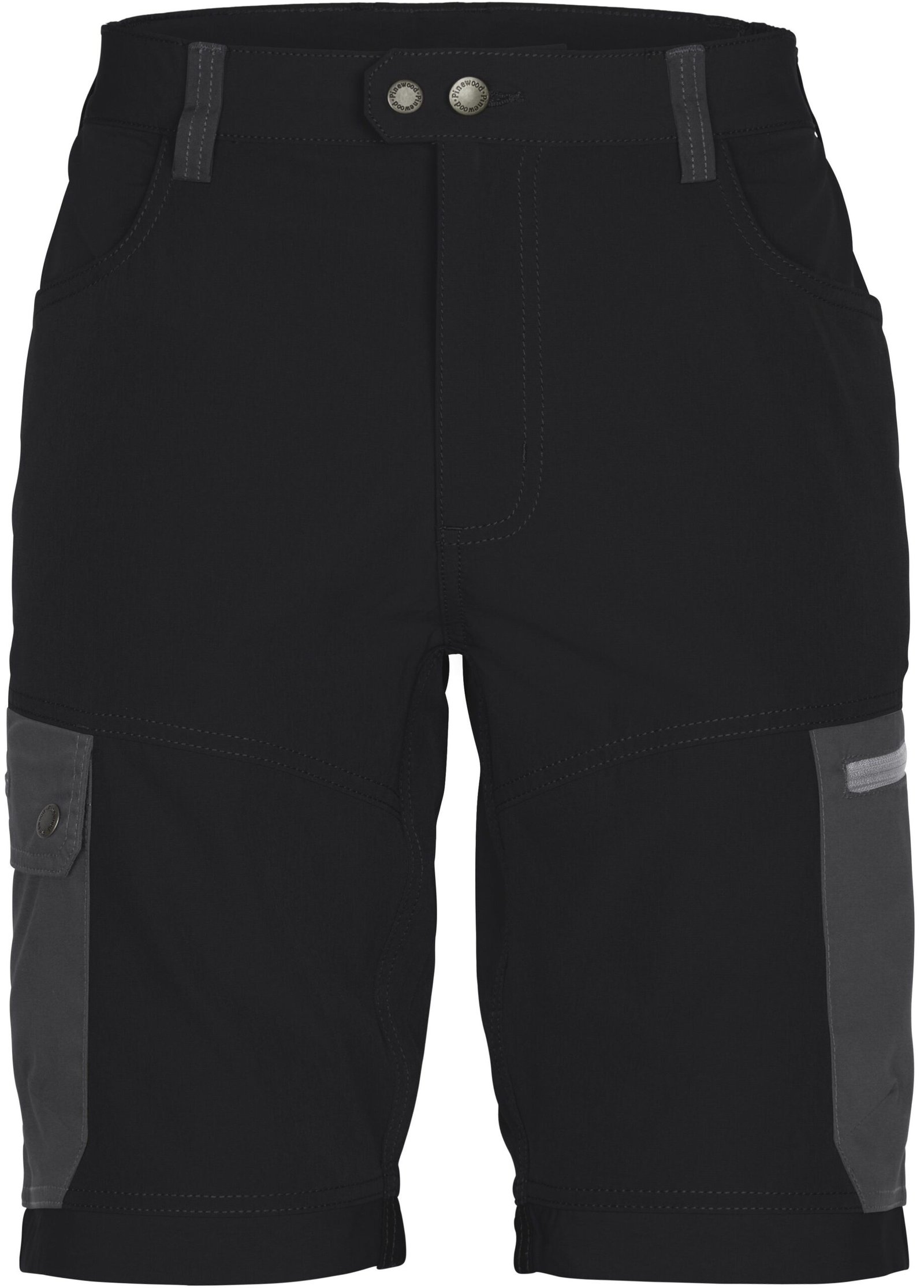 Pinewood Finnveden Trail Hybrid Shorts shortsit, tummanharmaa/musta