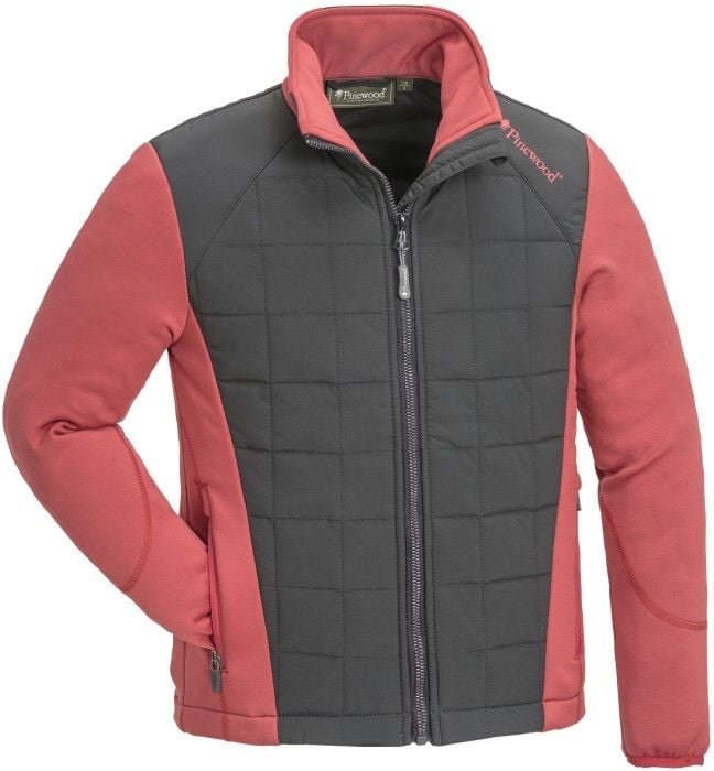 Pinewood Kids Thelon Padded Jacket lasten takki, roosa/harmaa