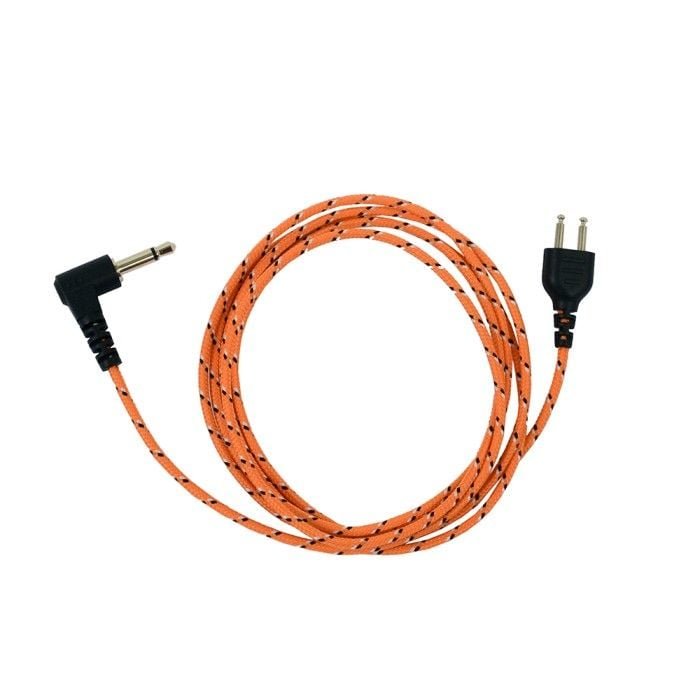 ProEquip Orange FabricLine -audioliitäntäkaapeli Peltor-kuulosuojaimiin 3,5mm-1,25m