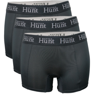 After Hunt Womens Boxer Underwear Long 3-pack Black