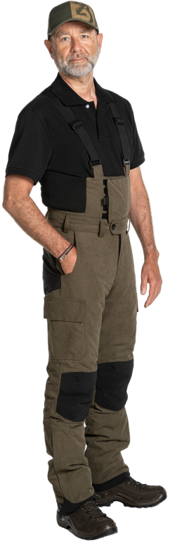 Browning XPO PRO Bib RF metsästyshousut, tummanvihreä