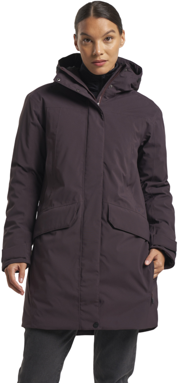 Tenson Eve Jacket naisten parkatakki, Dark Aubergine