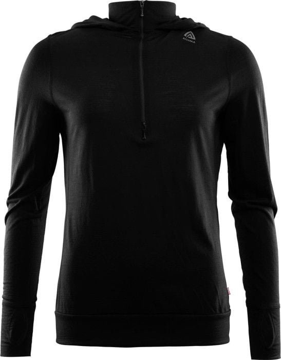 Aclima LightWool Hoodie naisten kerrastopaita, Jet Black